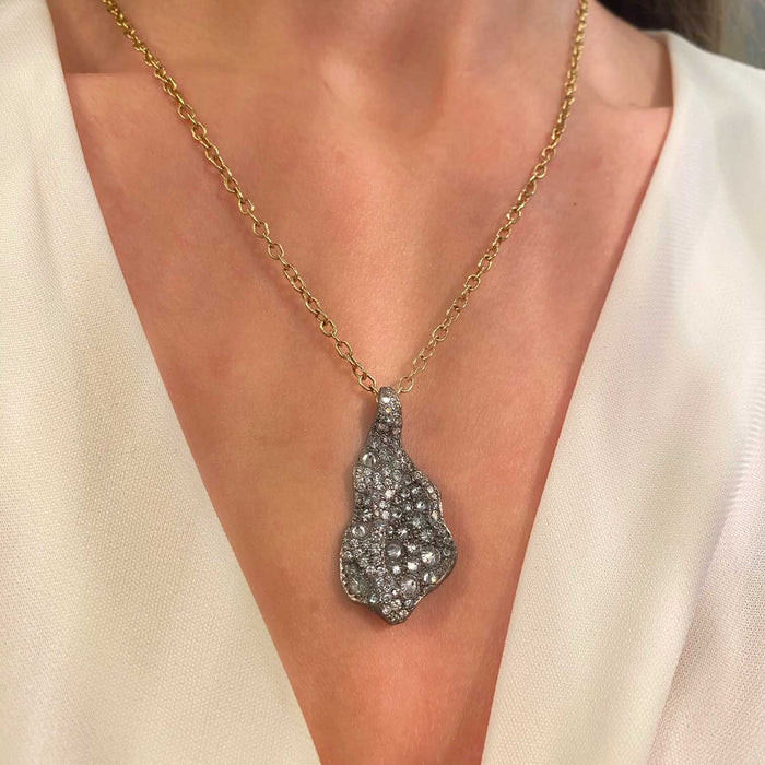 Diamond Amorphous Pendant Necklace