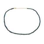 Black Opal Bead Strand Necklace