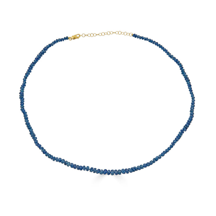 Sapphire Bead Strand Necklace